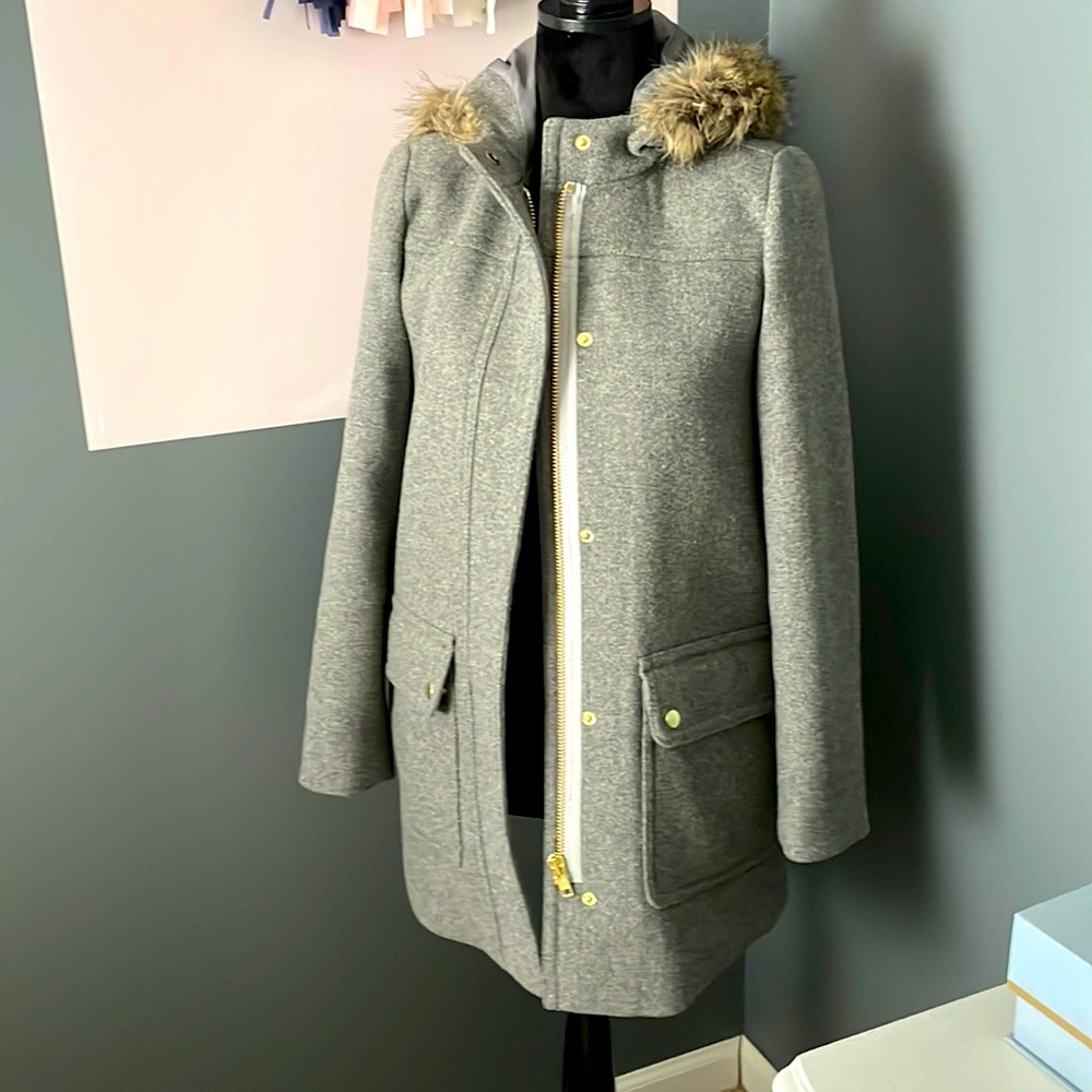 J.Crew wool blend coat